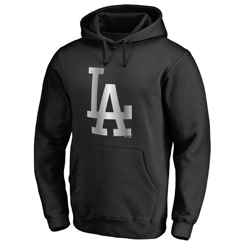 MLB L.A. Dodgers Platinum Collection Pullover Hoodie - Black