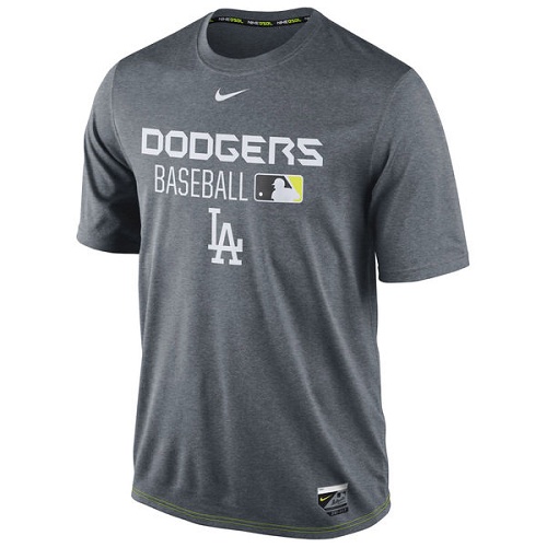 MLB L.A. Dodgers Nike Legend Team Issue Performance T-Shirt - Charcoal