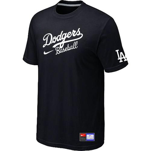 MLB Men's Los Angeles Dodgers Nike Practice T-Shirt - Black
