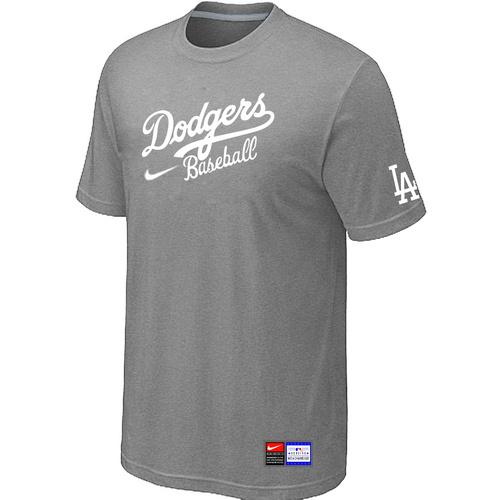 MLB Men's Los Angeles Dodgers Nike Practice T-Shirt - Grey