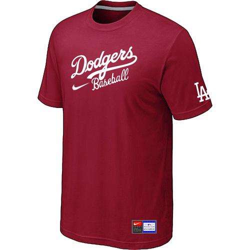 MLB Men's Los Angeles Dodgers Nike Practice T-Shirt - Red